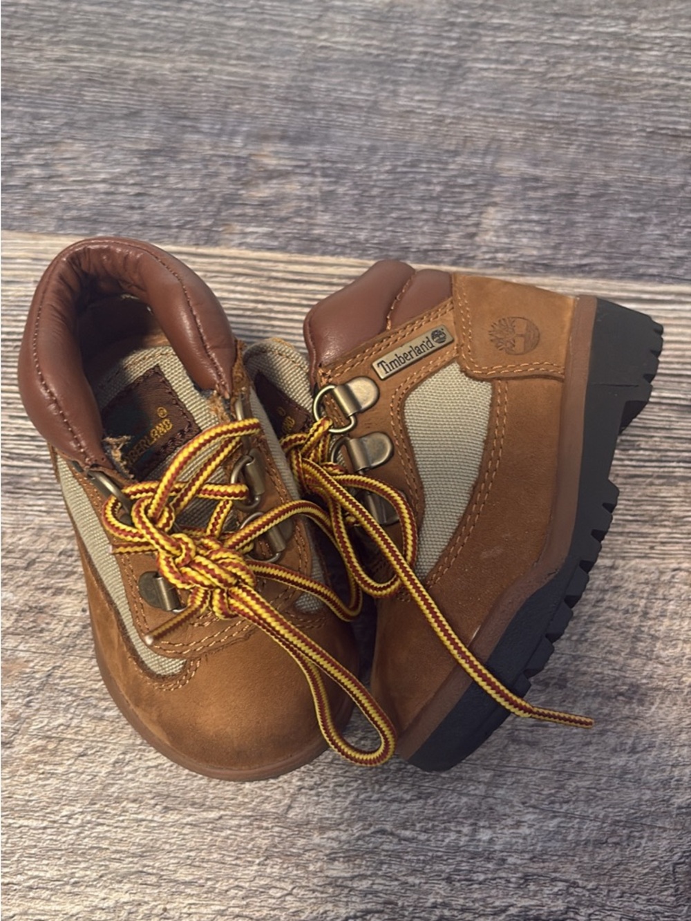 Timberland Brown and Tan Toddler Boots